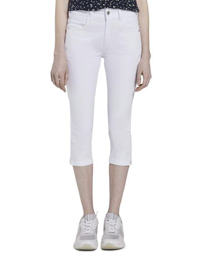 Tom Tailor Jeanshosen Kate Slim Capri-Jeans White,32,20000,2000 - Blau