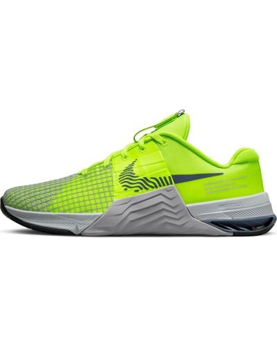 Nike Chaussures Metcon 8 Crossfit Gym Cross Training Chaussure Jaune Fluo DO9328-700 - Vert