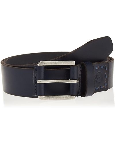 Timberland Big And Tall 40mm Pull Up Leather Belt - Blue