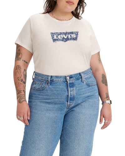 Levi's Plus Size Perfect Tee Graphic - Blue