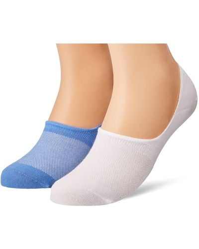 Calvin Klein No-Show Socks 2 Pack Footie - Azul