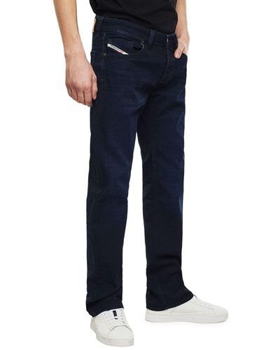 DIESEL Gerade Jeans Larkee Regular Straight Dezenter Used-Look - Blau
