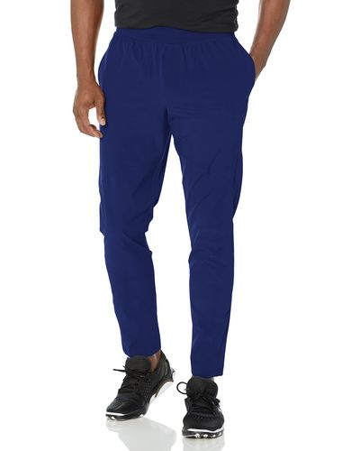 Under Armour Stretch Woven Tapered Pants, - Blue