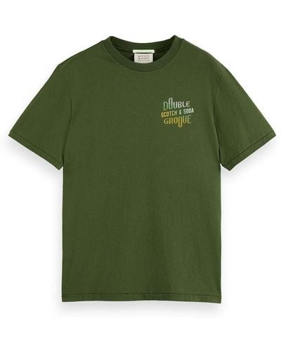 Scotch & Soda Double Groove Aw T-Shirt - Grün