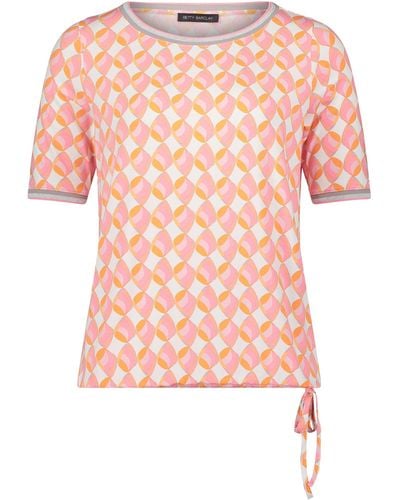Betty Barclay Casual-Shirt mit Tunnelzug Rose/Cream,36 - Pink