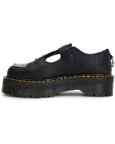 Dr. Martens S Bethan Hdw Milled Nappa Leather Black Shoes 5 Uk