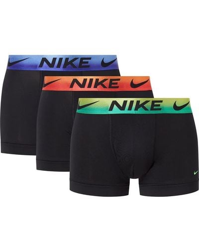 Nike Dri-fit essential micro trunk 3-pack black/ gradient - Blau