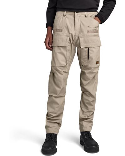G-Star RAW 3d Regular Tapered Fit Cargo Trousers - Natural
