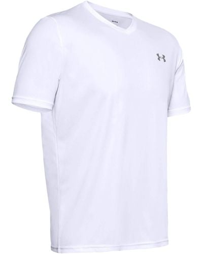 Under Armour UA Tech V-Neck Short Sleeve T-Shirt - Weiß