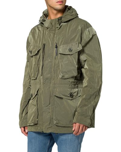 Superdry NEW MILITARY PARKA tel - Grün