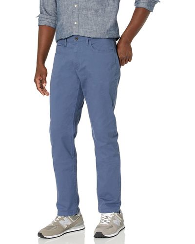 Amazon Essentials Amazon Essentials Pantalón Chino Elástico Cómodo con 5 Bolsillos y Ajuste Entallado - Azul