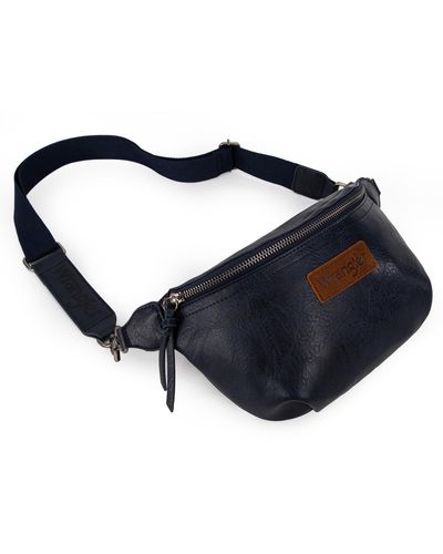 Wrangler Vintage Sling Bag For Chest Bum Bag Ladies Crossbody Purse - Blue