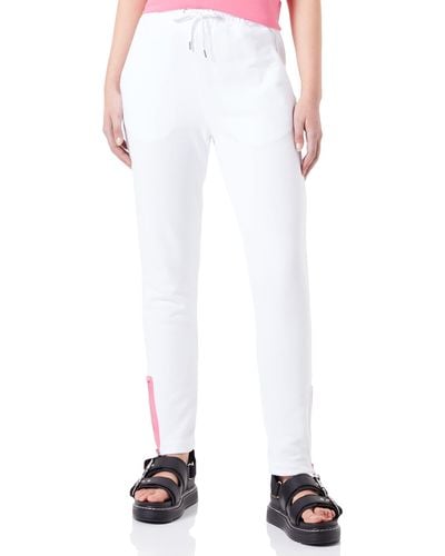 Love Moschino Regular Fit Jogger Pantaloni Casual - Bianco