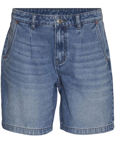 Vero Moda Vmevelyn Lr Long Shorts Gu3209 - Blue