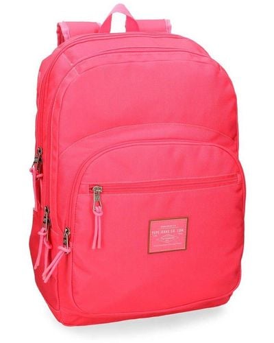 Pepe Jeans Cross Sac à dos double compartiment Rose 30,5x44x15 cms Polyester 20.13L