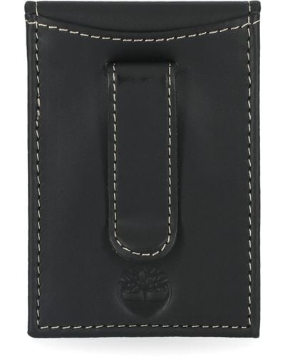 Timberland Slim Leather Front Pocket Credit Card Holder Wallet,compact,slim - Black