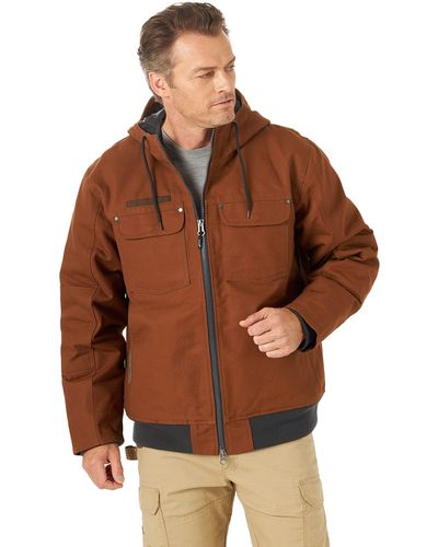 Wrangler Riggs Workwear Tough Layers Canvas Work Jacket - Brown