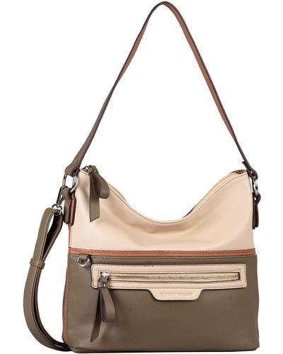 Tom Tailor Bags Jule Hobo Bag Schultertasche Mittelgroß mixed taupe - Mehrfarbig