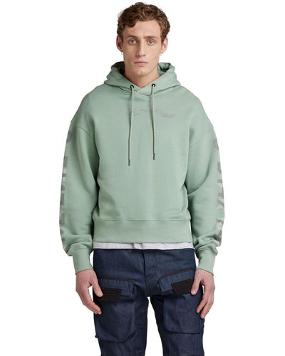 G-Star RAW Sleeve Graphics Loose Sweatshirt - Green