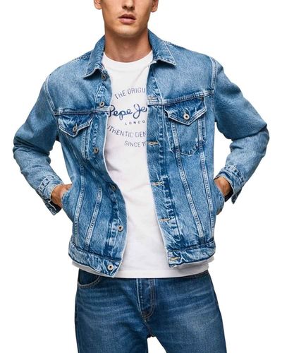 Pepe Jeans Pinners Jacke aus Jeans - Blau