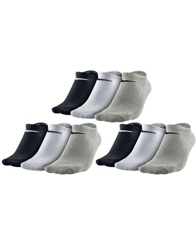 Nike 9 Paar Performance Lightweight Sneakersocken Socken Weiß Schwarz SX4705