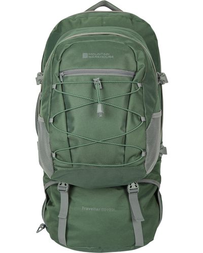 Mountain Warehouse Durable Backpack With Rain - Green