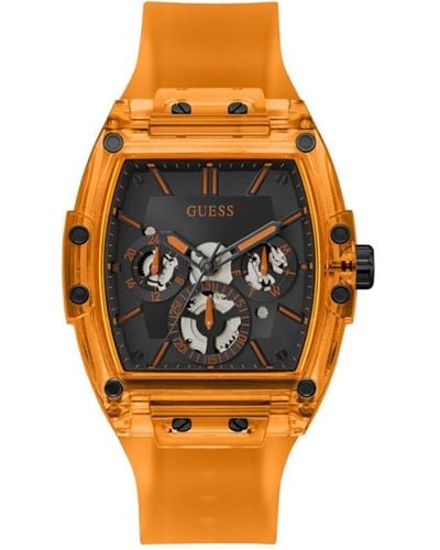 Guess Uhr Armbanduhr Phoenix GW0203G10 Silicon - Orange