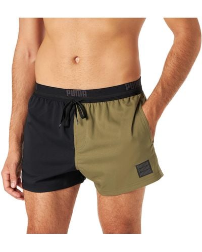 PUMA Colour Block Short Shorts Pantaloncini da Surf - Verde