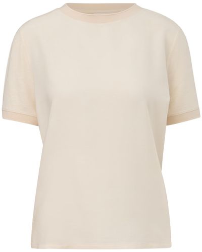 Comma, T-Shirt aus Viskose - Weiß