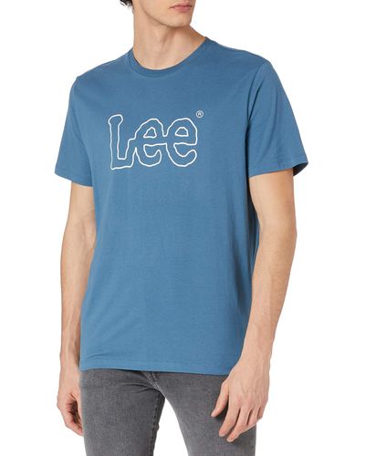 Lee Jeans Wobbly Logo Tee Jeans Skinny Uomo - Blu