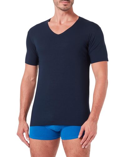 CALIDA 100% Naturale Camicia - Blu