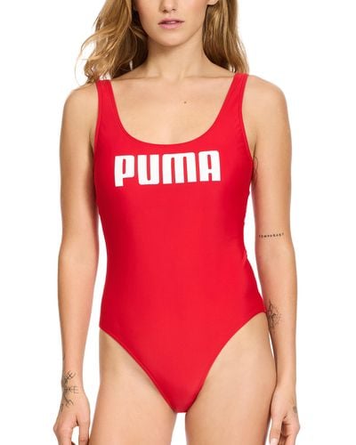 PUMA One Piece Swimsuit - Red