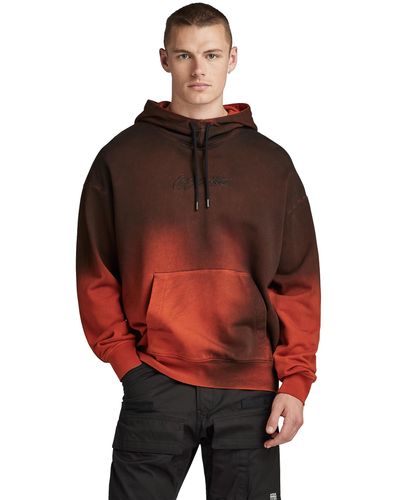 G-Star RAW Spray autograph hdd loose sweat - Rosso