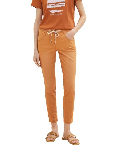 Tom Tailor Tapered Relaxed Fit Hose - Orange