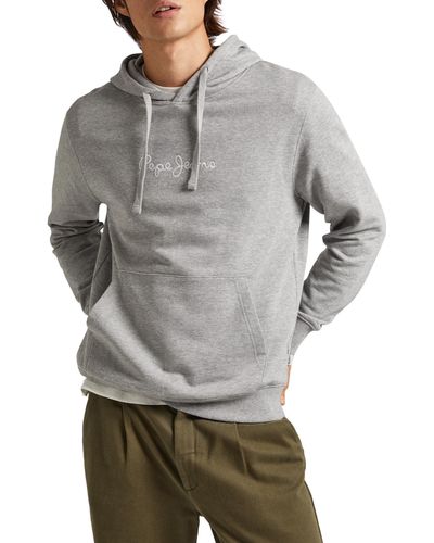 Pepe Jeans Joe Hoodie Hooded Sweatshirt - Grau