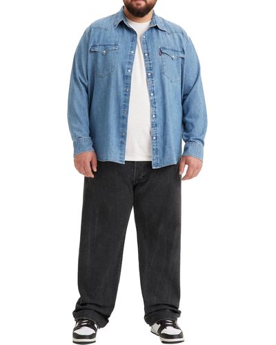 Levi's 501 Original Fit Big & Tall Jeans Hombre - Negro