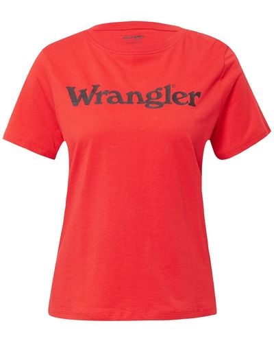 Wrangler Regular Tee T-shirts - Red