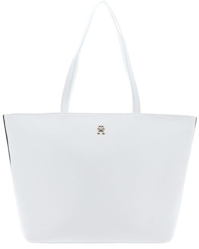 Tommy Hilfiger Th Essential Sc Tote Corp - White