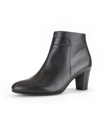 Gabor Ankle Boots | Frauen Stiefeletten | Moderate Mehrweite - Schwarz