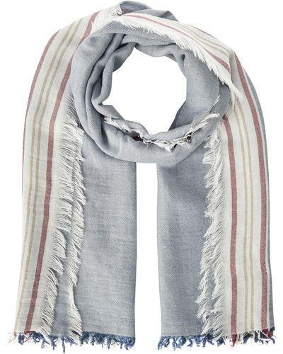 Hackett Selvedge Cotton Scarf Cold Weather - Grey