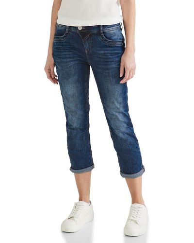 Street One Casual Fit Jeans in 7/8 - Blau