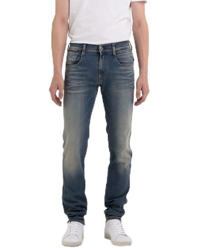 Replay Jeans Anbass Slim-Fit Hyperflex mit Stretch - Blau