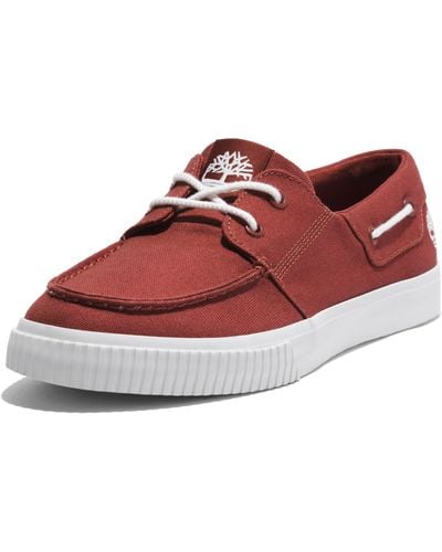 Timberland Low Lace Up Sneakers Voor - Rood