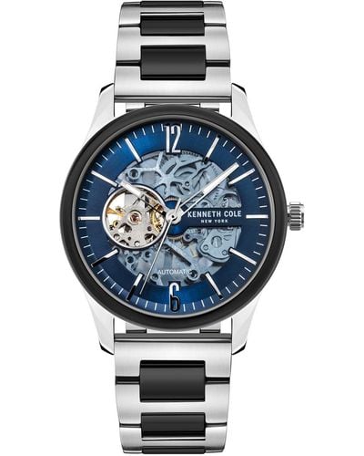 Kenneth Cole Montre bracelet pour homme KC50224001B Doré - Bleu