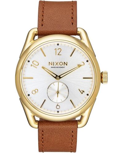 Nixon Armbanduhr C39 Analog Quarz Leder A459-2227-00 - Weiß