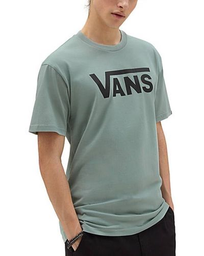 Vans La T-Shirt Classic è Realizzata in 100% Cotone Filato ad Anelli con vestibilità Classica e Grafica Davanti Colore Verde. Verde