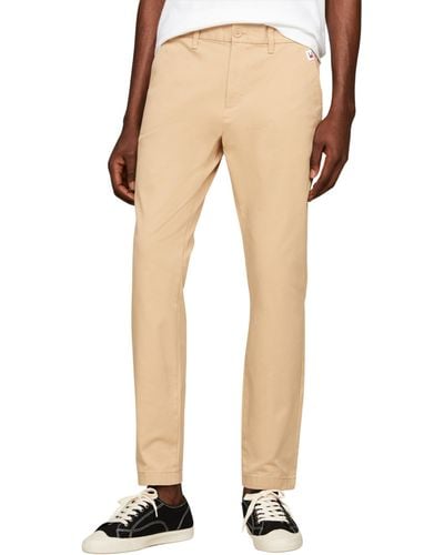 Tommy Hilfiger Trousers Austin Slim Fit Chino - Natural