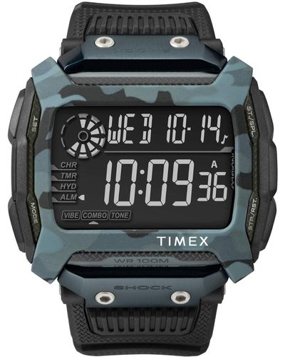 Timex Command Shock -Armbanduhr Armband Plastik Acryl Batterie TW5M18200 - Mehrfarbig
