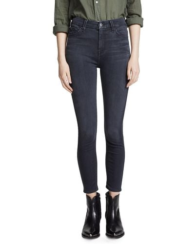 7 For All Mankind High Rise Skinny Fit Ankle Jeans - Multicolor