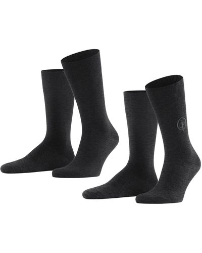 Esprit Calcetines Forest 2-Pack Lyocell Hombre monocromo fino 2 Pares - Negro